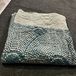 Threshold Textured Gray and White shower curtain